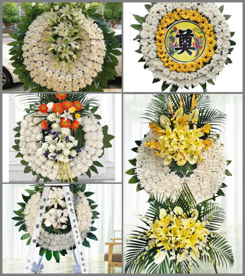 福建宁德古田县凤都镇小吉村花圈速递